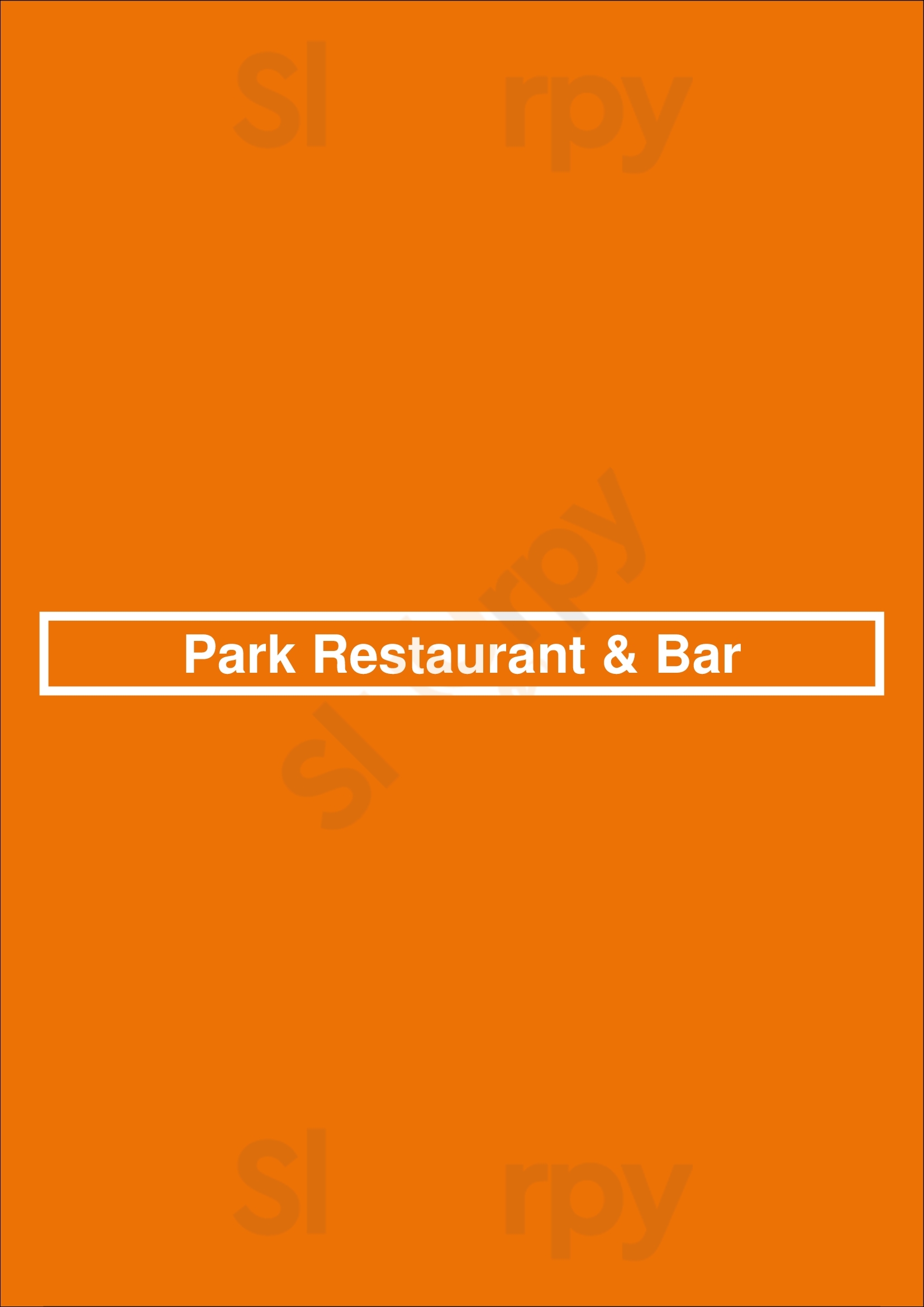 Park Restaurant & Bar Columbia Menu - 1