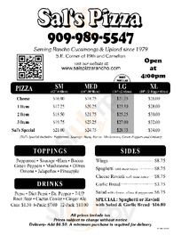 Sal's Pizza, Rancho Cucamonga