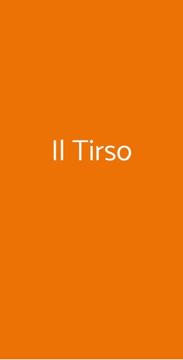 Ristorante Il Tirso, Roma