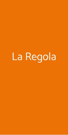 La Regola, Roma