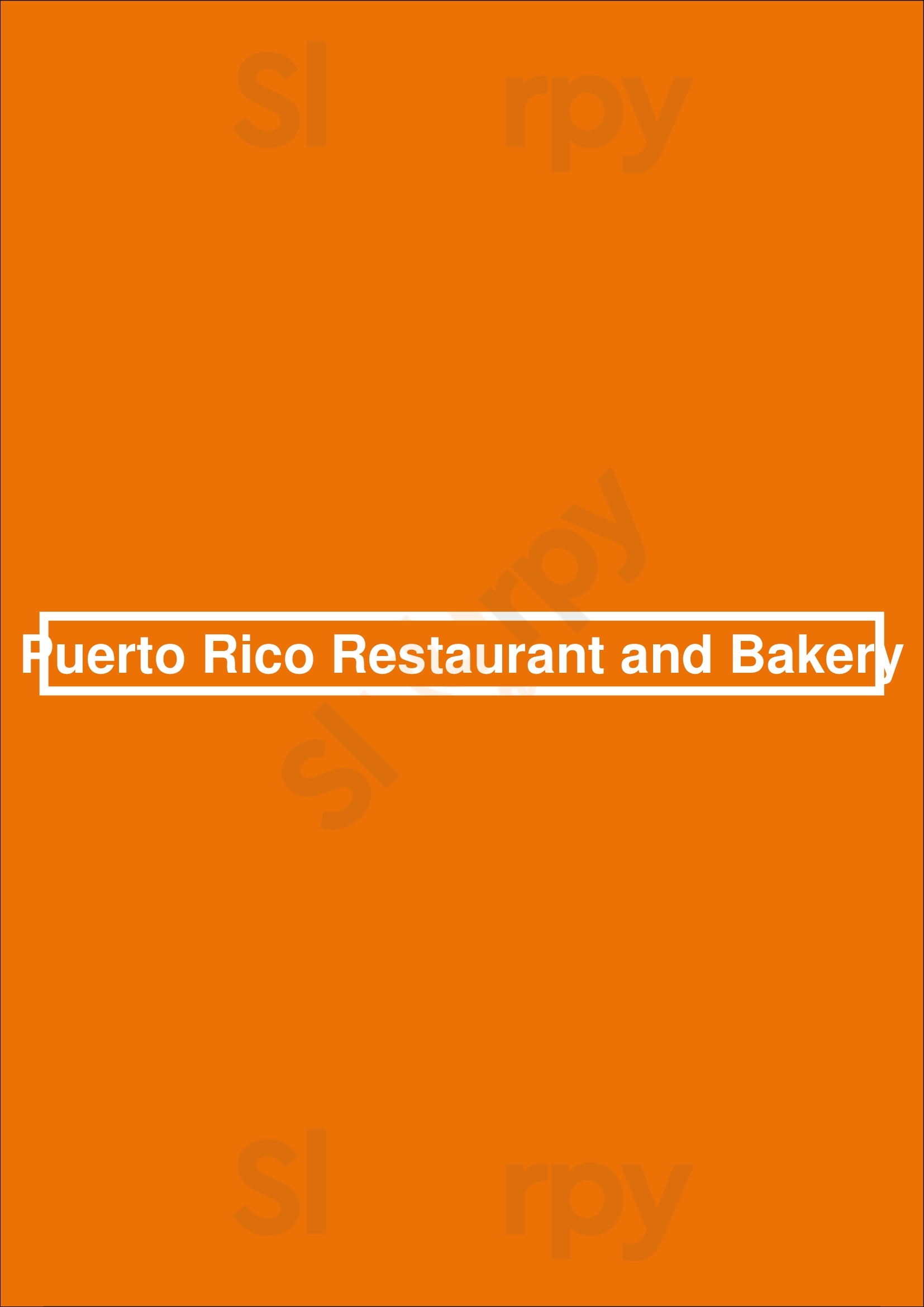 Main Menu - Puerto Rico Restaurant And Bakery