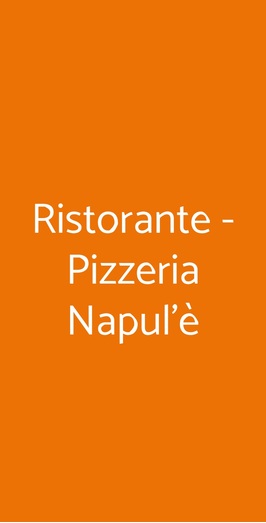 Napul'è  Ristorante-pizzeria, Roma