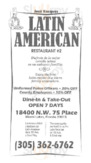 Latin American Restaurant