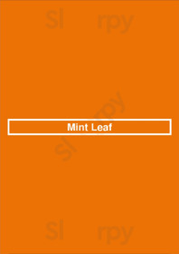 Mint Leaf menu