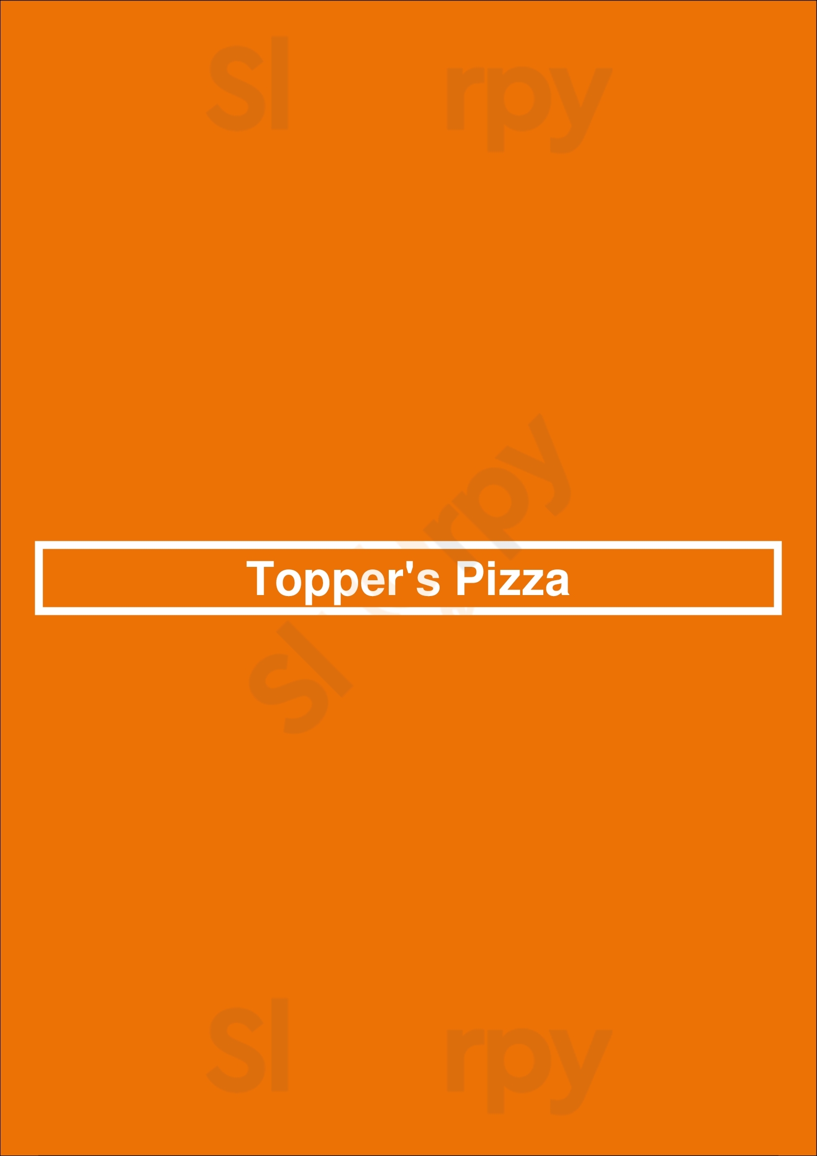 Topper's Pizza Appleton Menu - 1