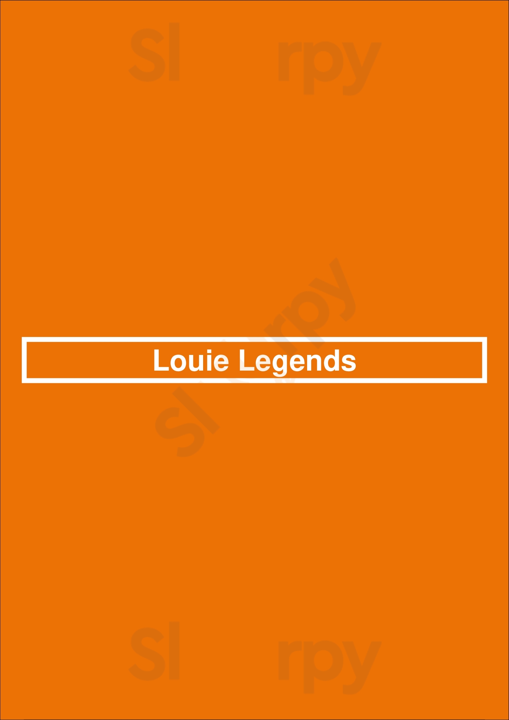 Louie Legends Peoria Menu - 1