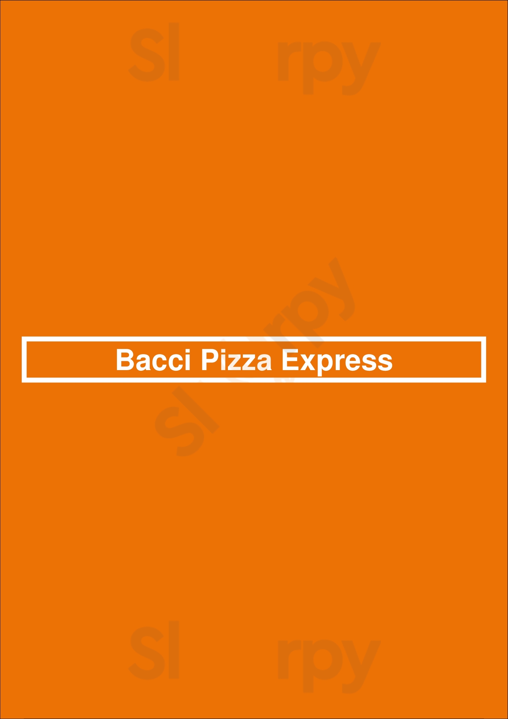 Bacci Pizza Express Peoria Menu - 1