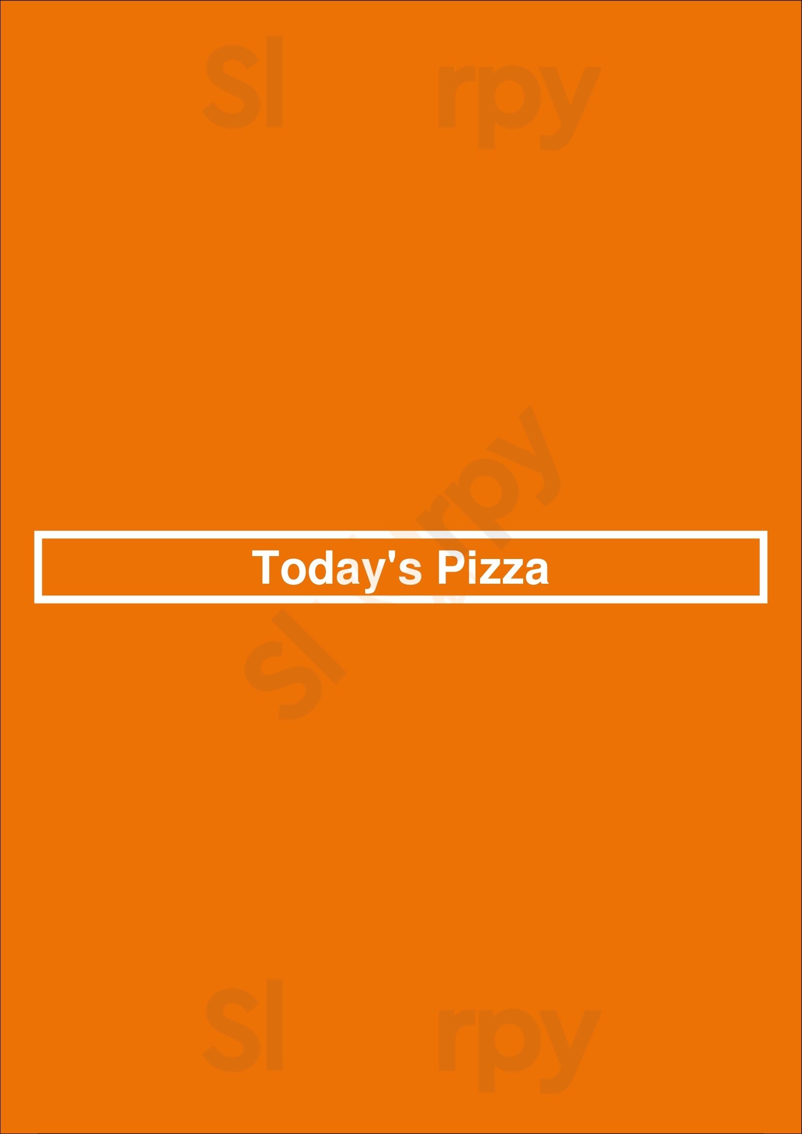 Today's Pizza Annapolis Menu - 1