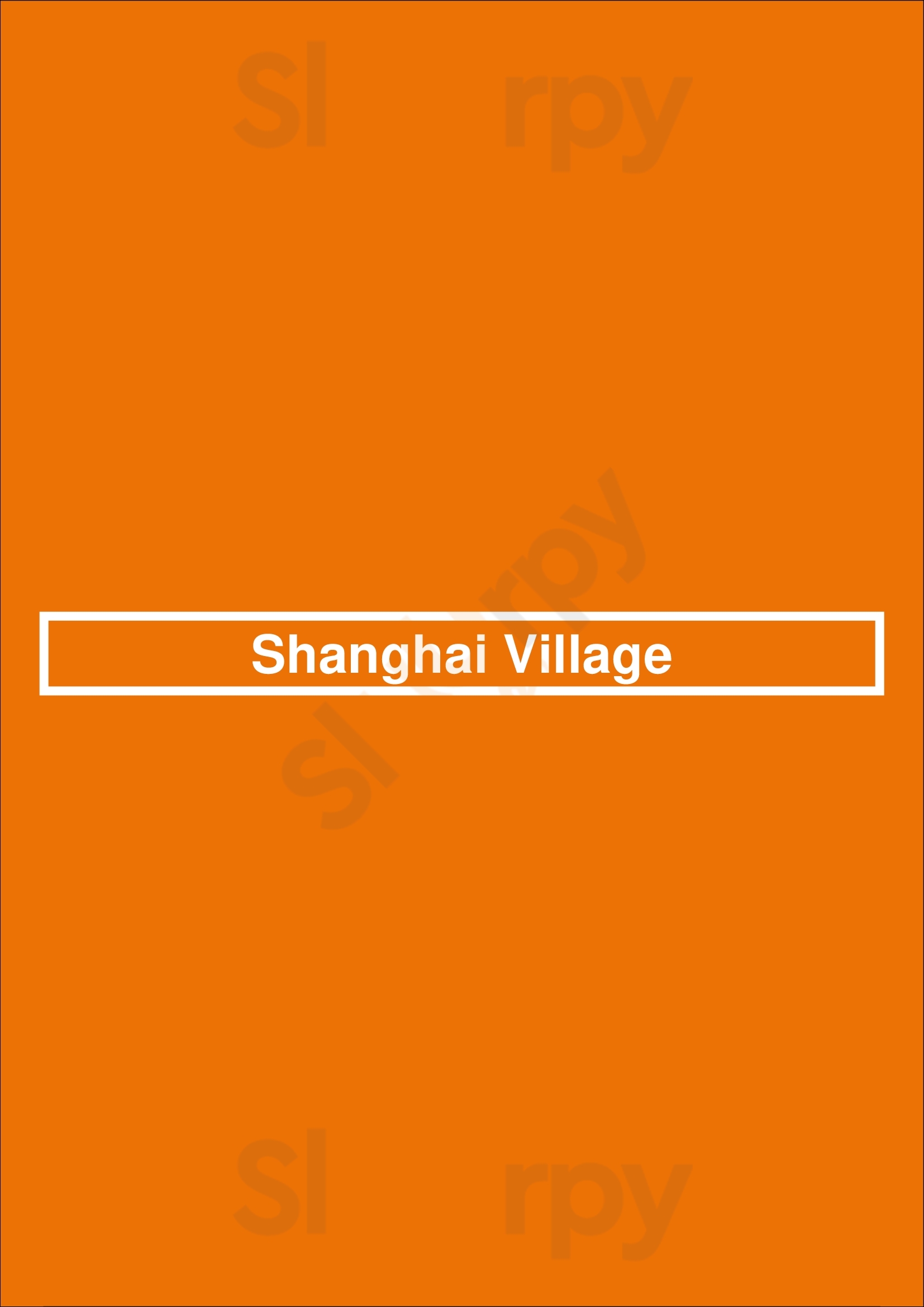 Shanghai Village Billings Menu - 1