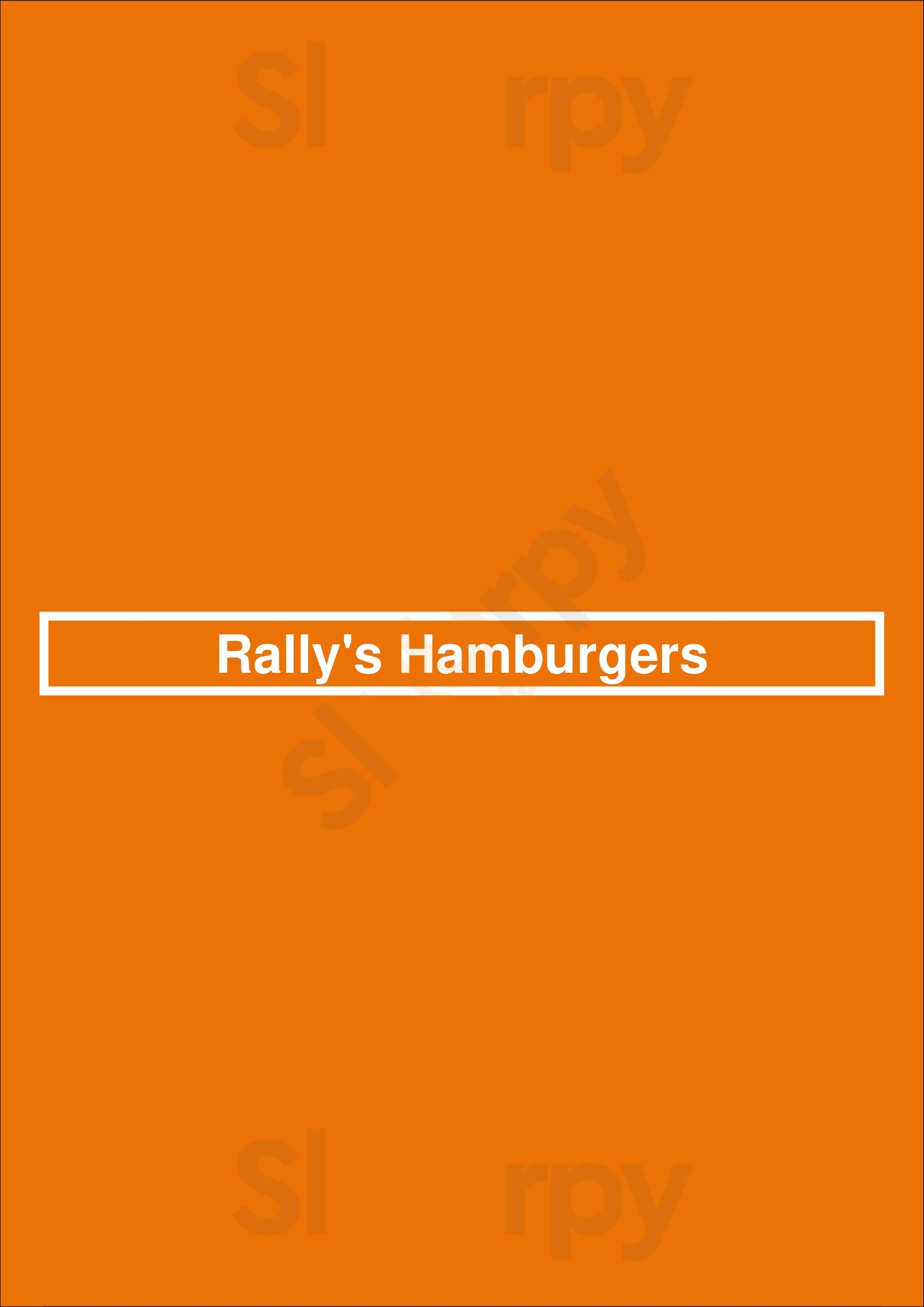 Rally's Hamburgers El Cajon Menu - 1