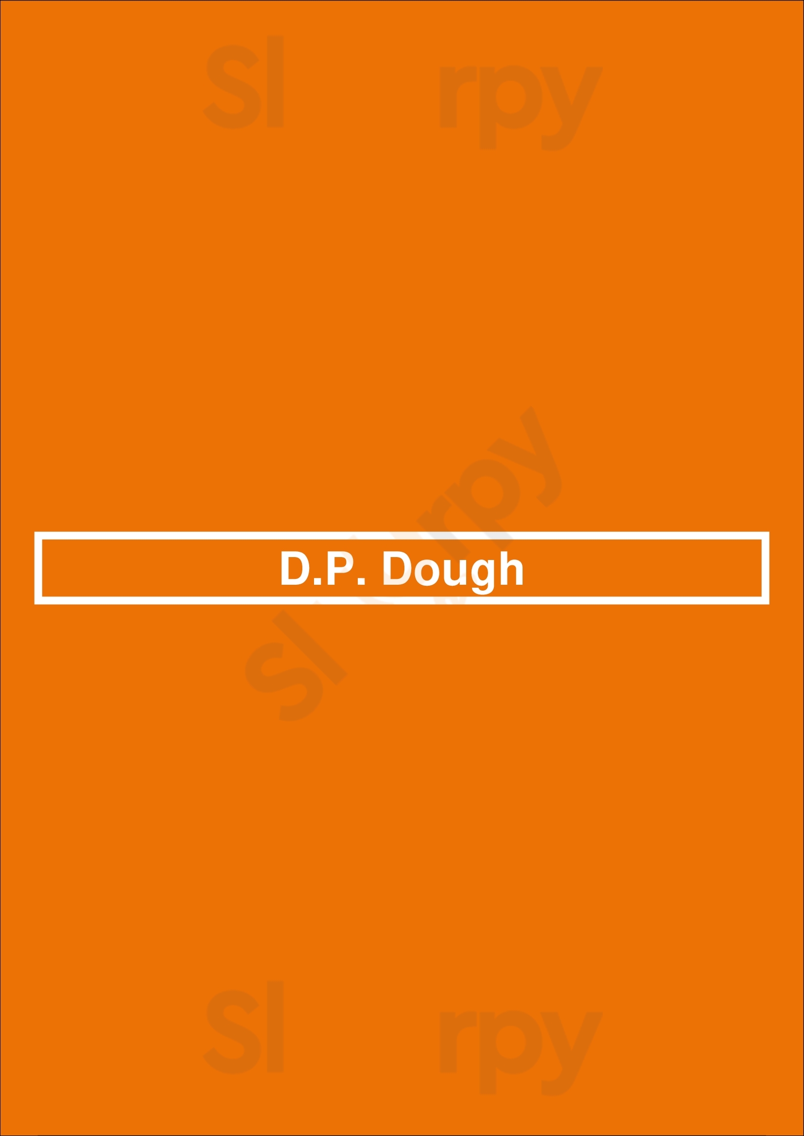 D.p. Dough Newark Menu - 1