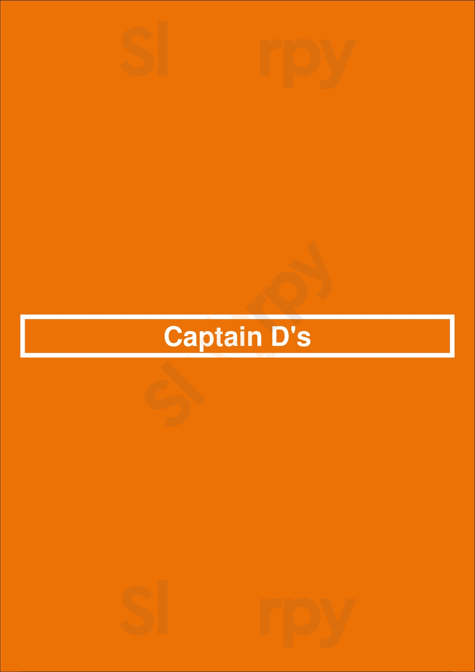 Main Menu - Captain D's