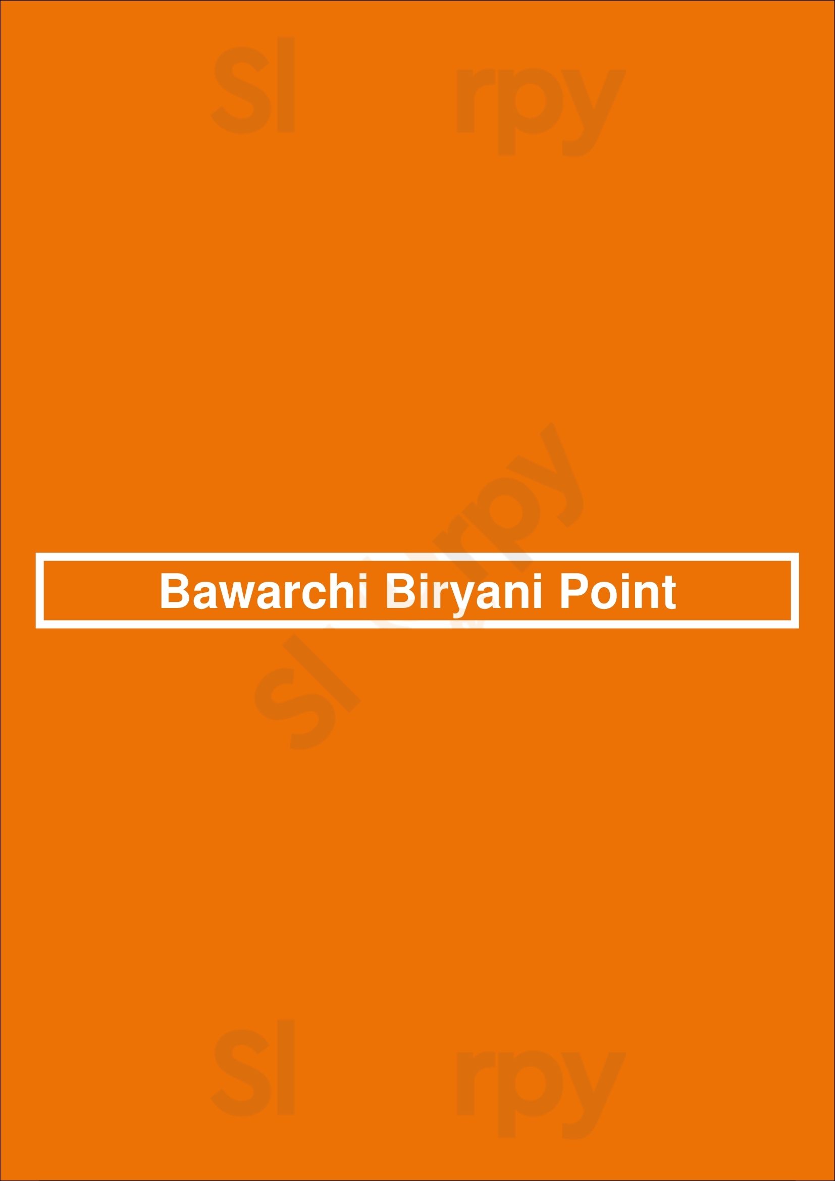Main Menu - Bawarchi Biryani Point
