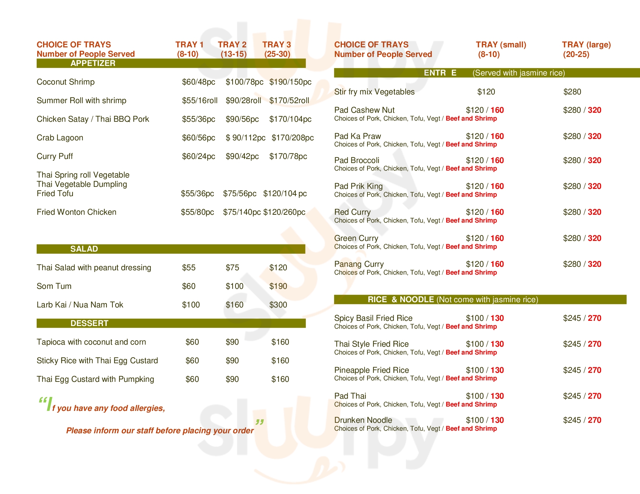 Main Menu - Cuscatlan Deli