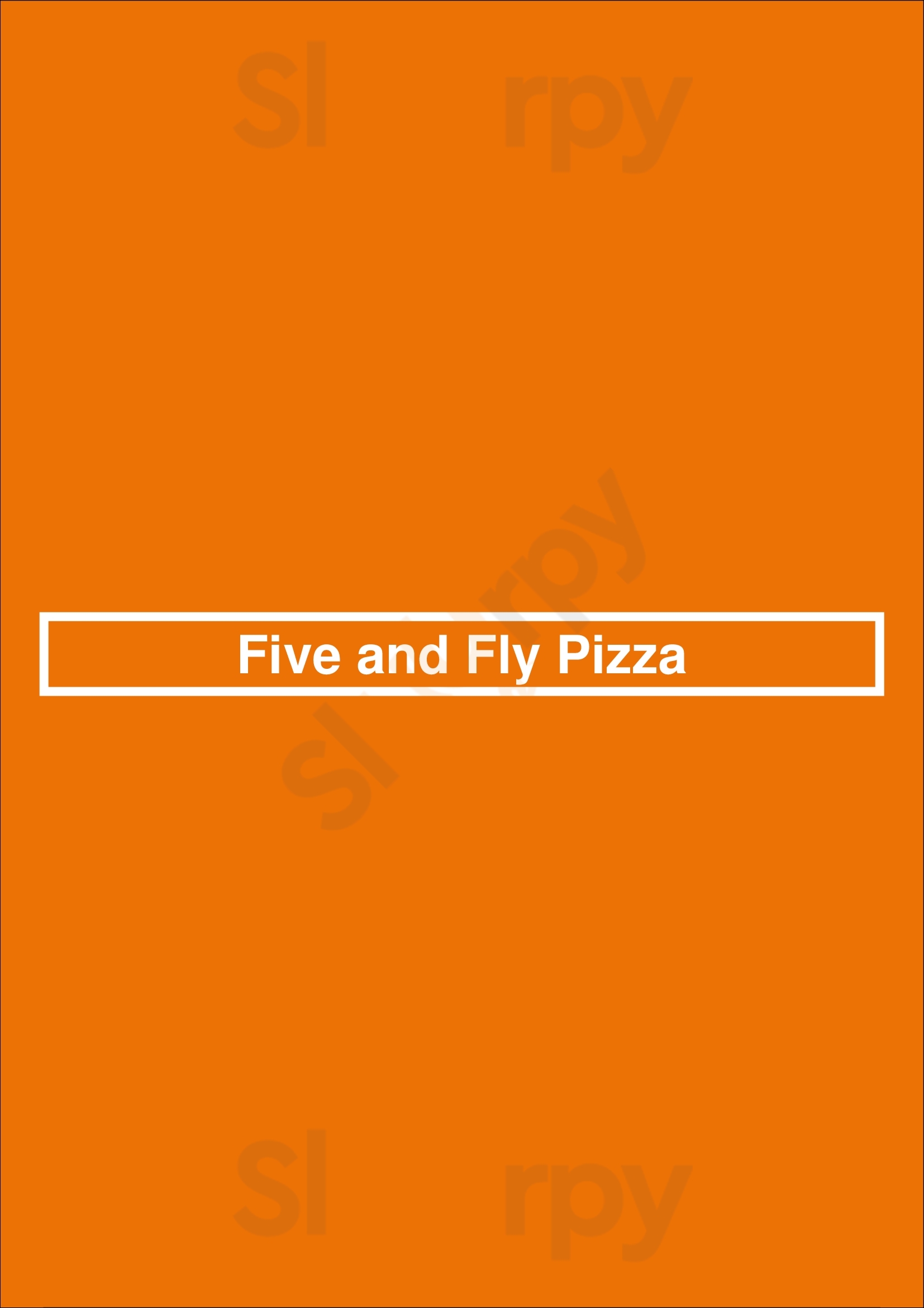Five And Fly Pizza San Bernardino Menu - 1