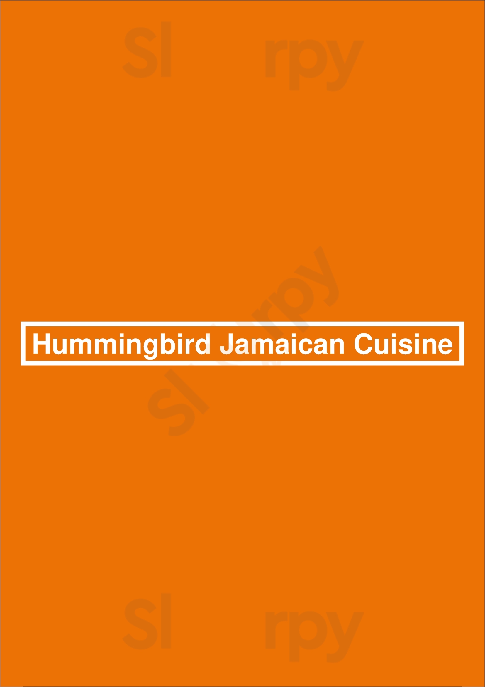 Hummingbird Jamaican Cuisine Springfield Menu - 1