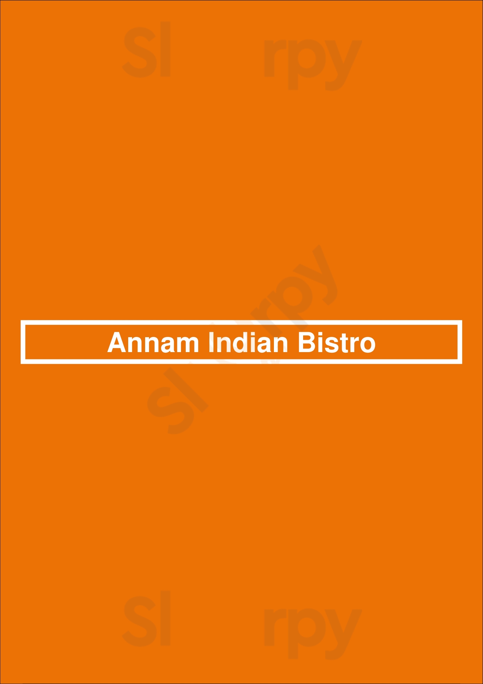 Main Menu - Annam Indian Bistro