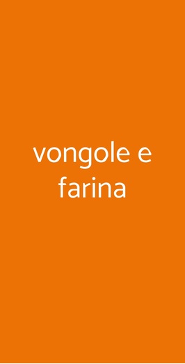 Vongole E Farina, Roma