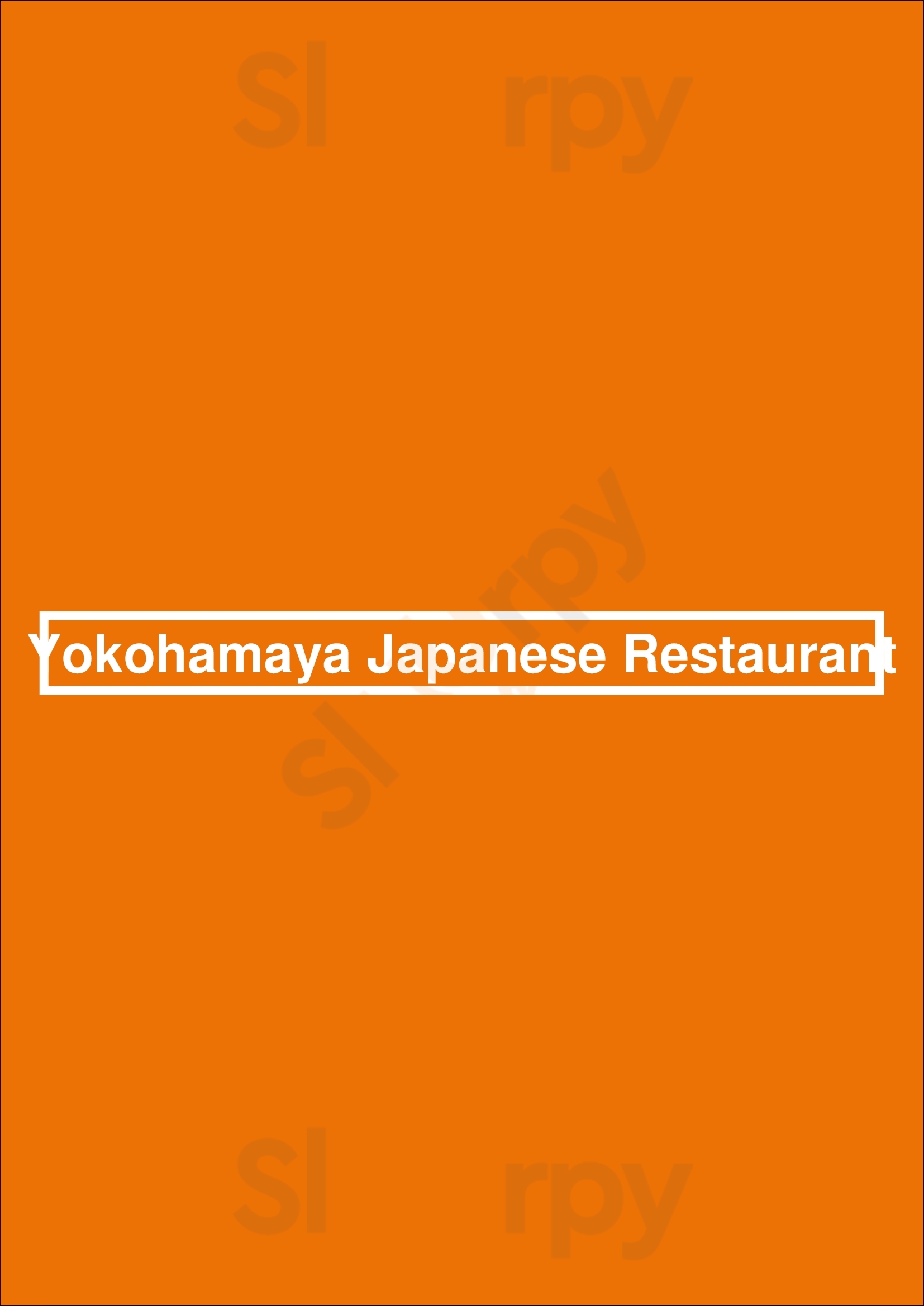 Yokohamaya Japanese Restaurant Cypress Menu - 1