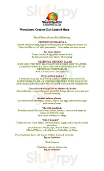Westchester Country Club Restaurant
