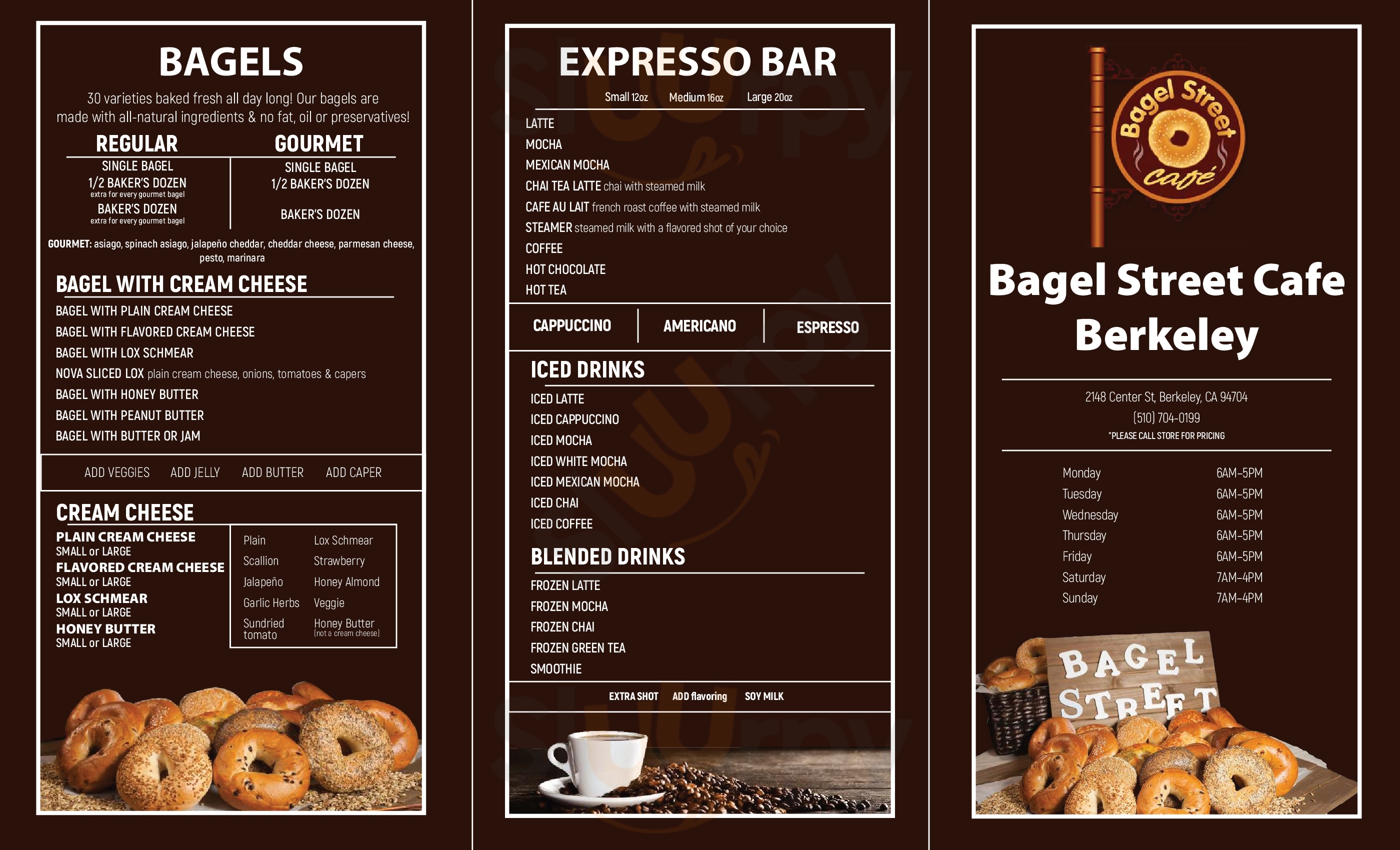 Noah's Bagels Mountain View Menu - 1