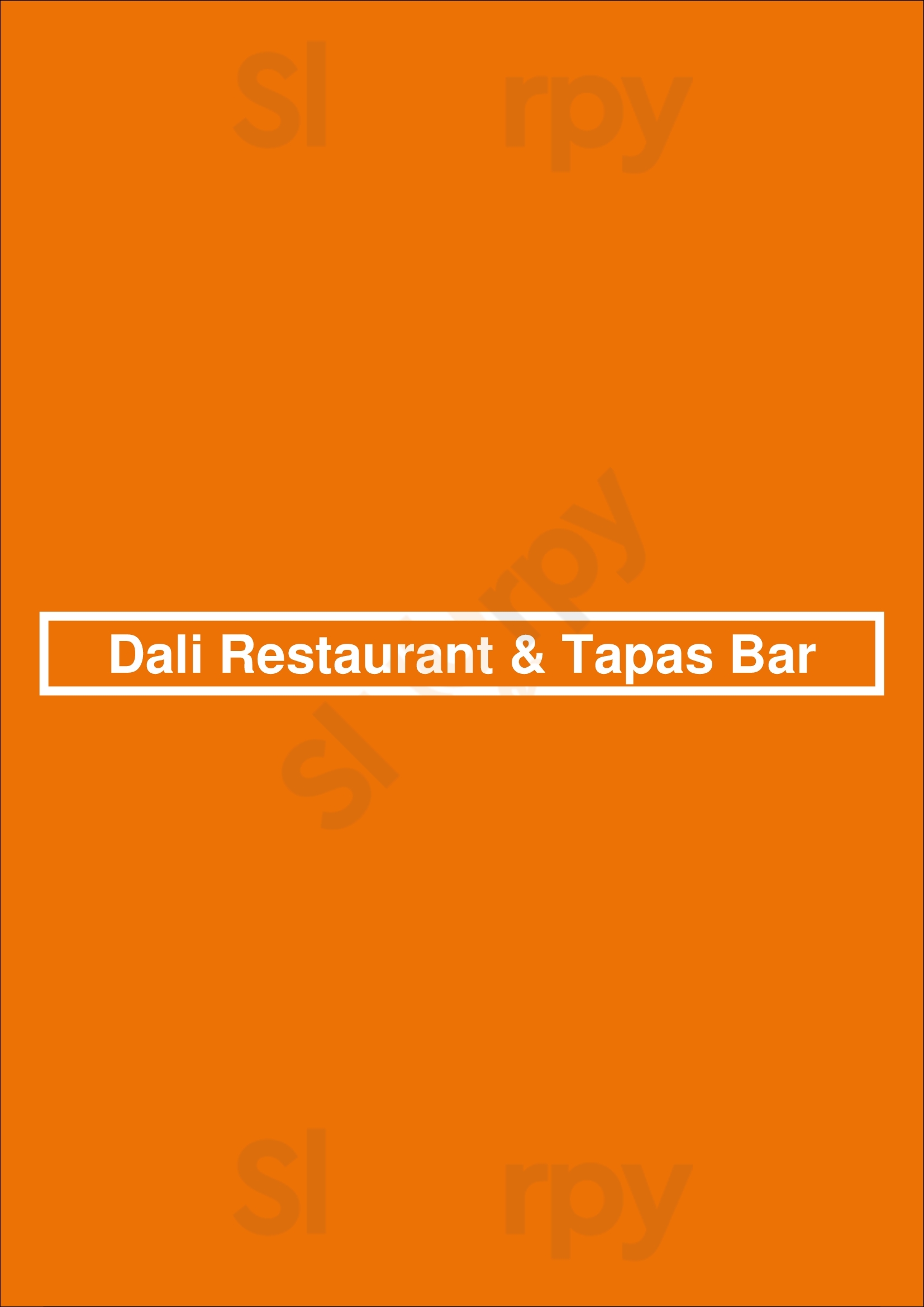 Dali Restaurant & Tapas Bar Somerville Menu - 1