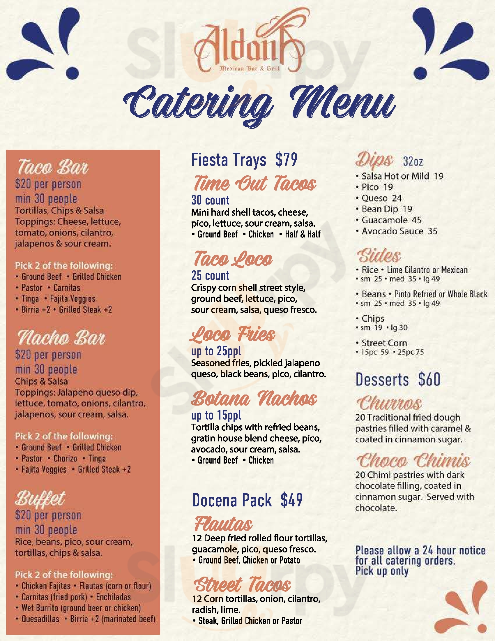 Camp Ticonderoga Troy Menu - 1