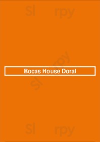 Bocas House Doral menu