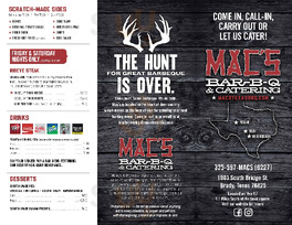 Mac's Bar-b-que & Catering