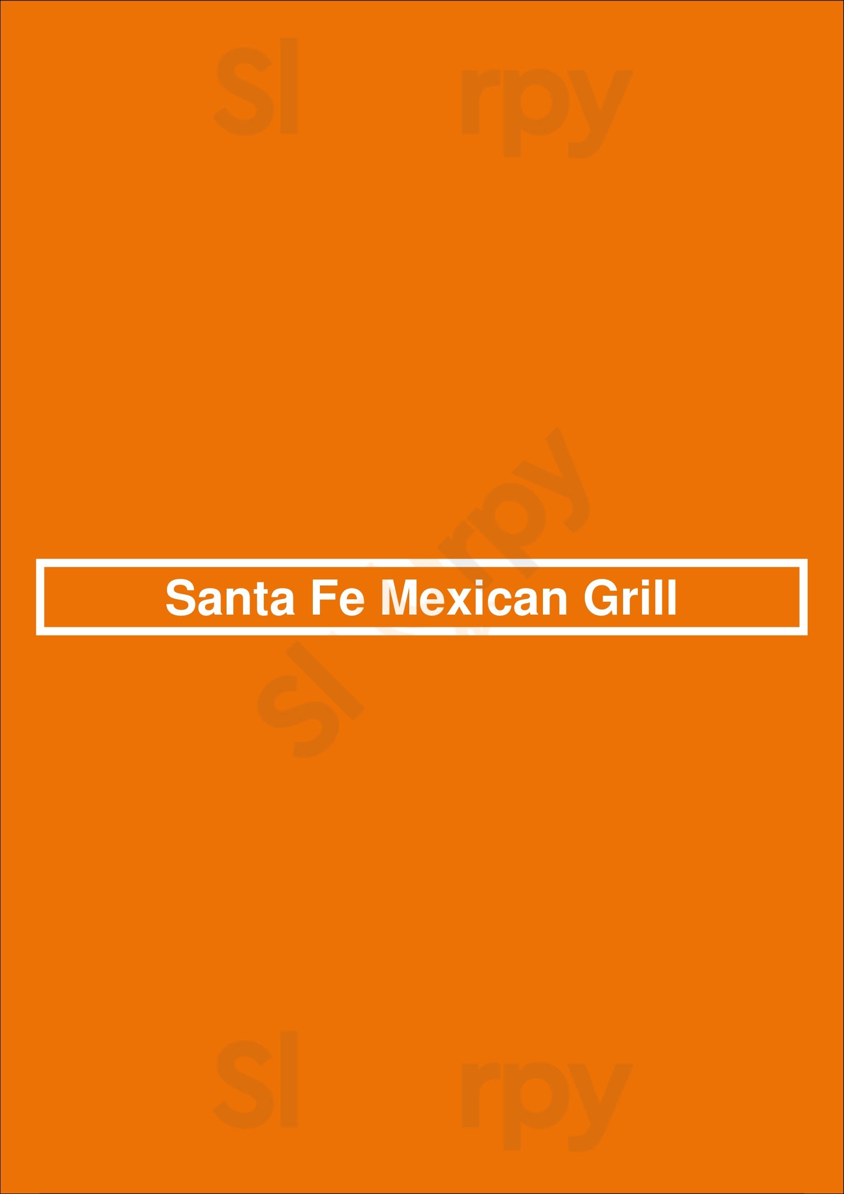 Santa Fe Mexican Grill Largo Menu - 1