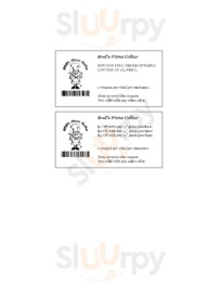 Rod's Pizza Cellar menu