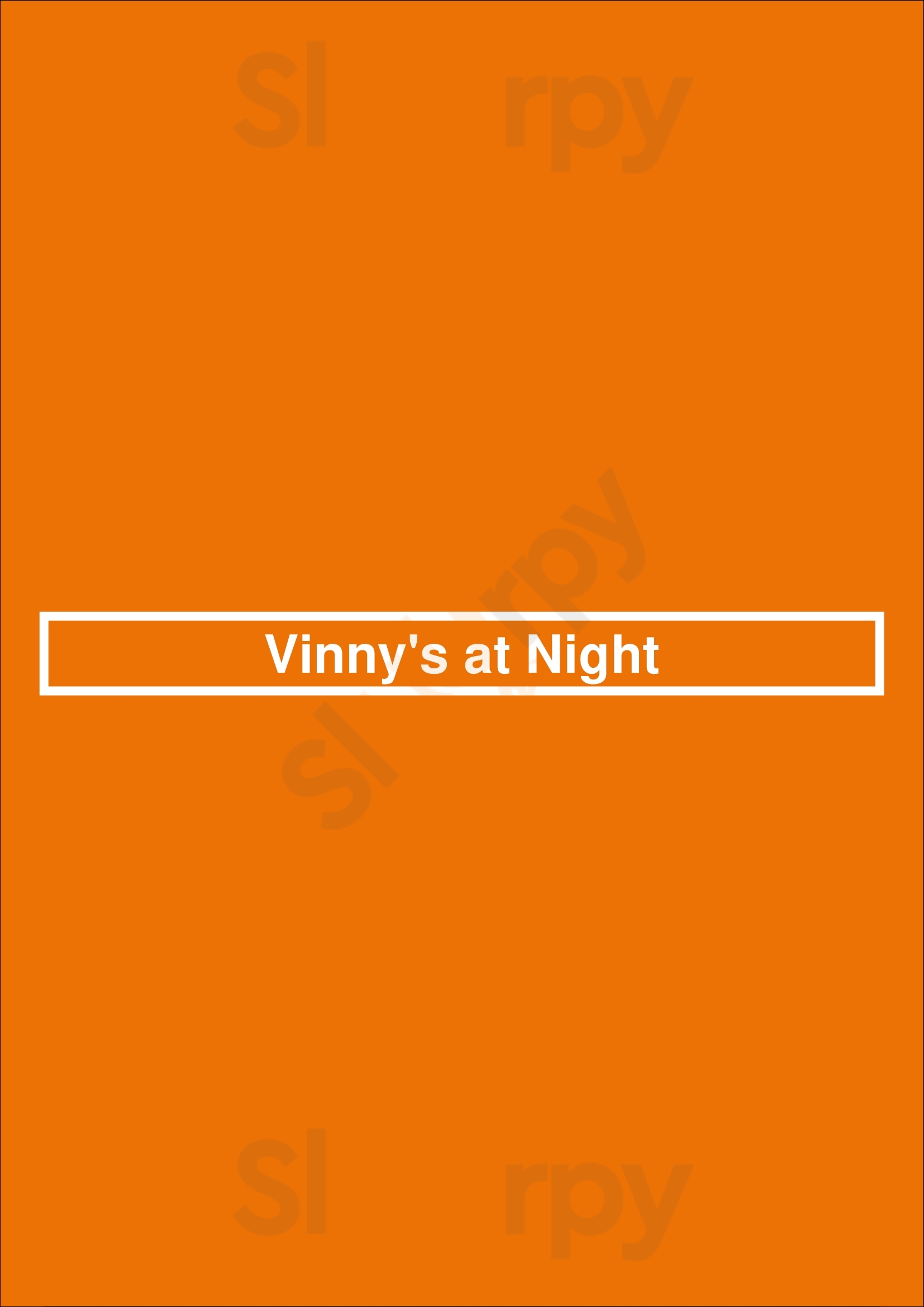 Vinny's At Night Somerville Menu - 1