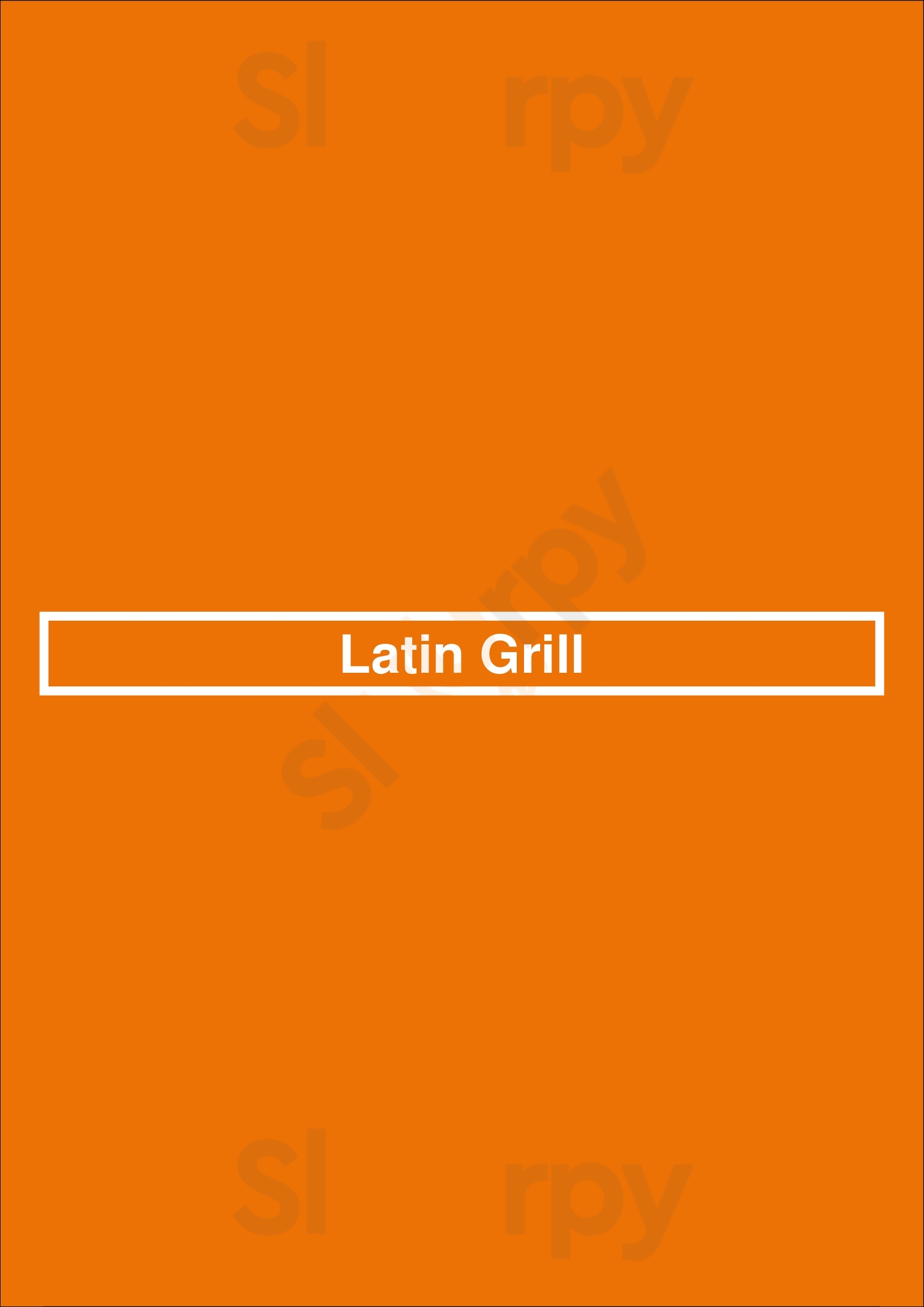 Latin Grill - Brandon Brandon Menu - 1