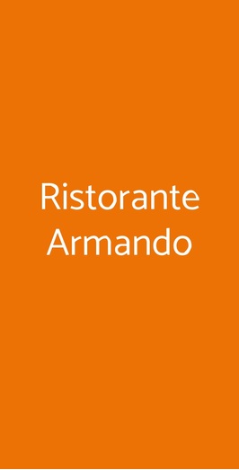 Trattoria Pizzeria Da Armando, Roma