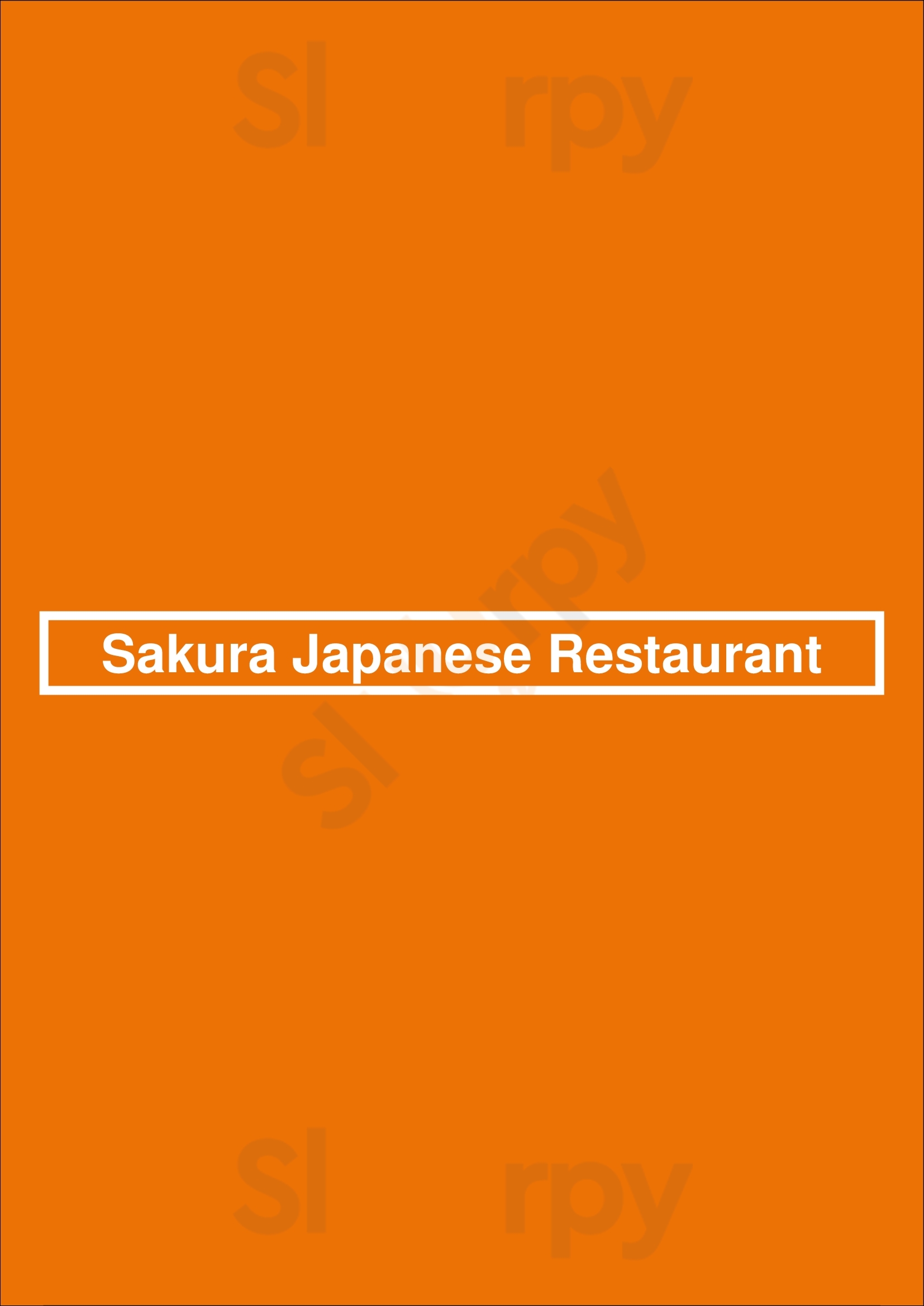 Sakura Japanese Restaurant Hattiesburg Menu - 1