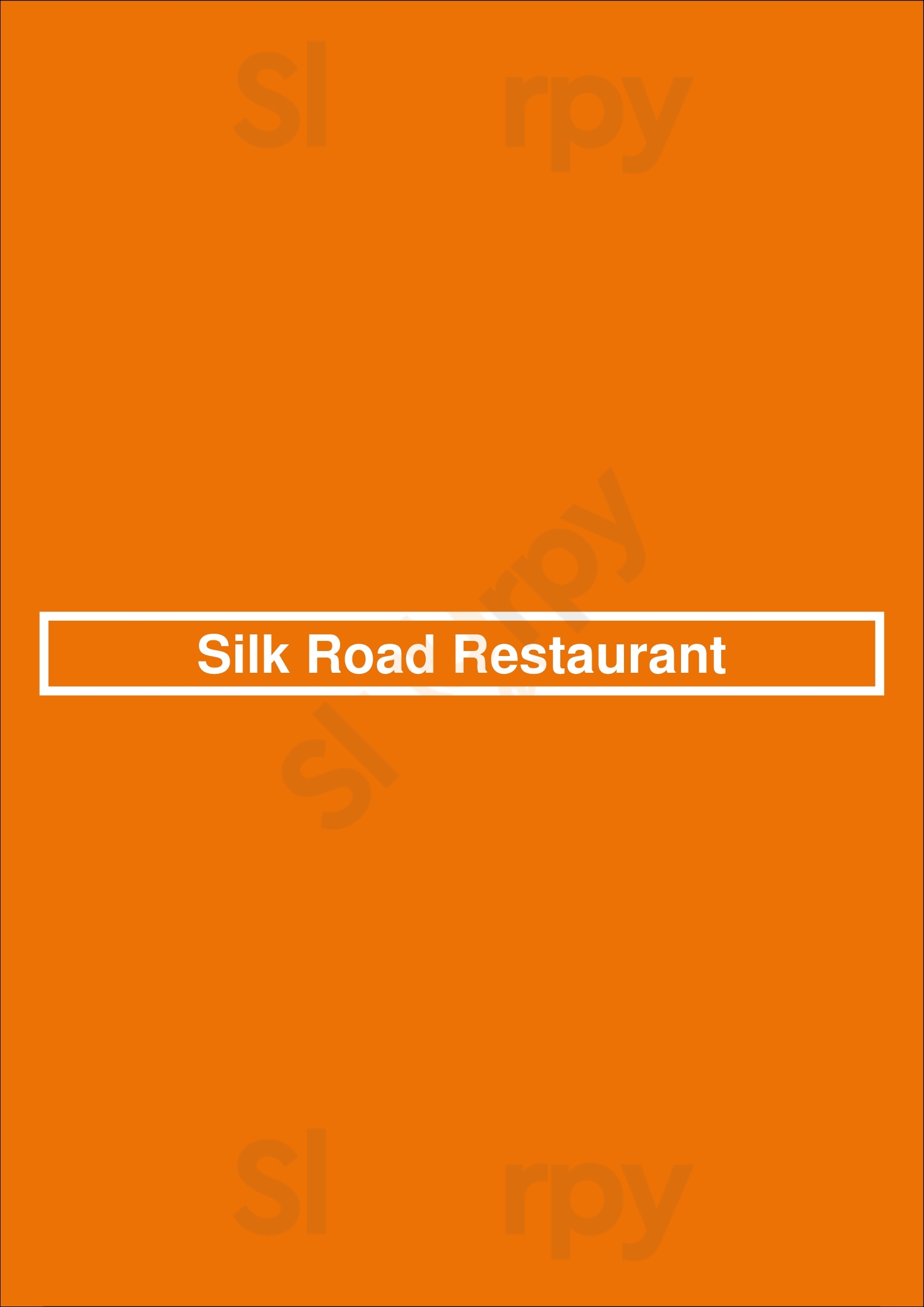 Silk Road Restaurant Walnut Creek Menu - 1