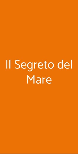 Il Segreto Del Mare, Roma