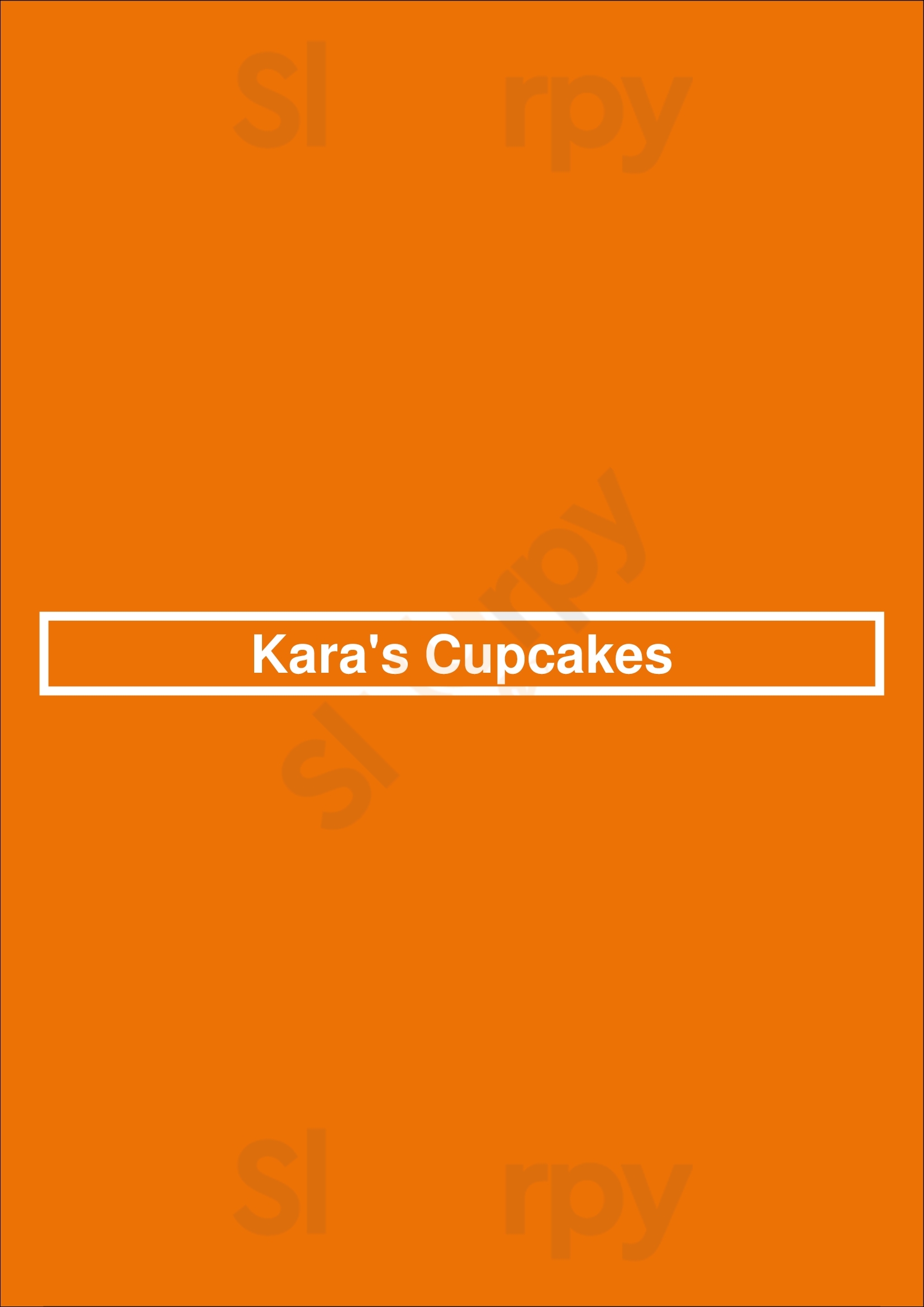 Kara's Cupcakes Walnut Creek Menu - 1