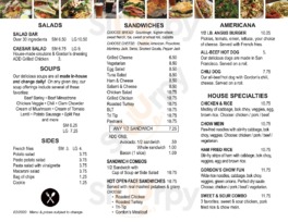 Gordon's Cafe And Catering