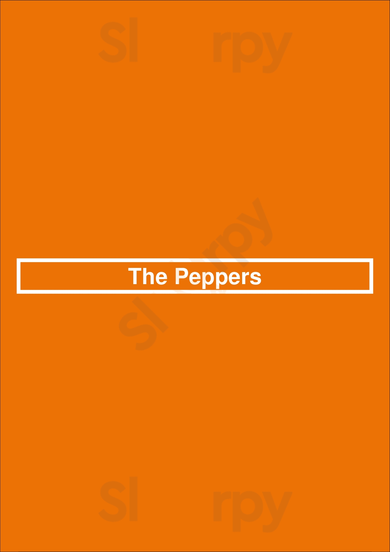Main Menu - The Peppers