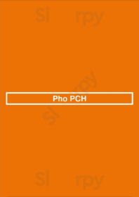 Pho Pch menu