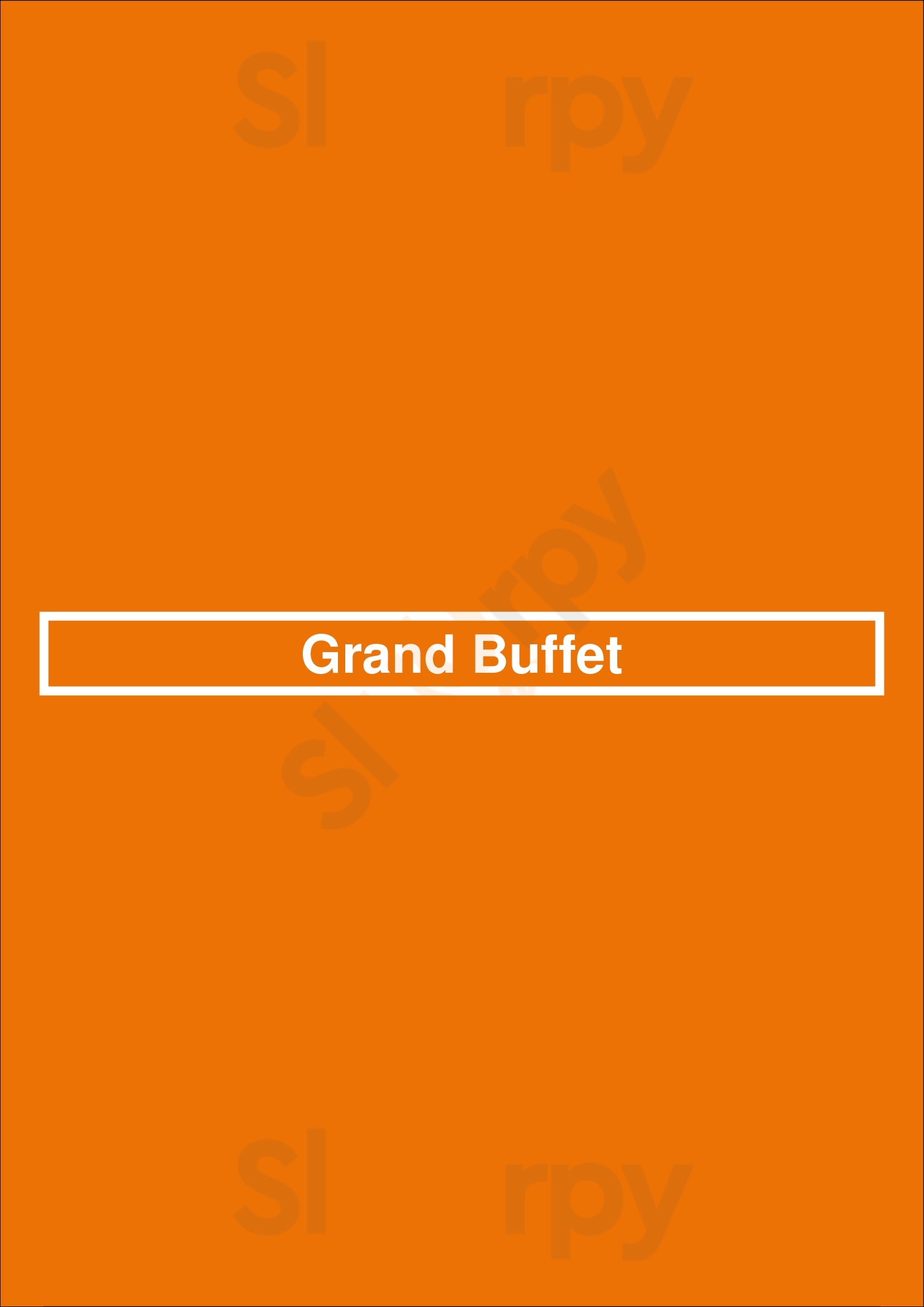 Grand Buffet Whittier Menu - 1