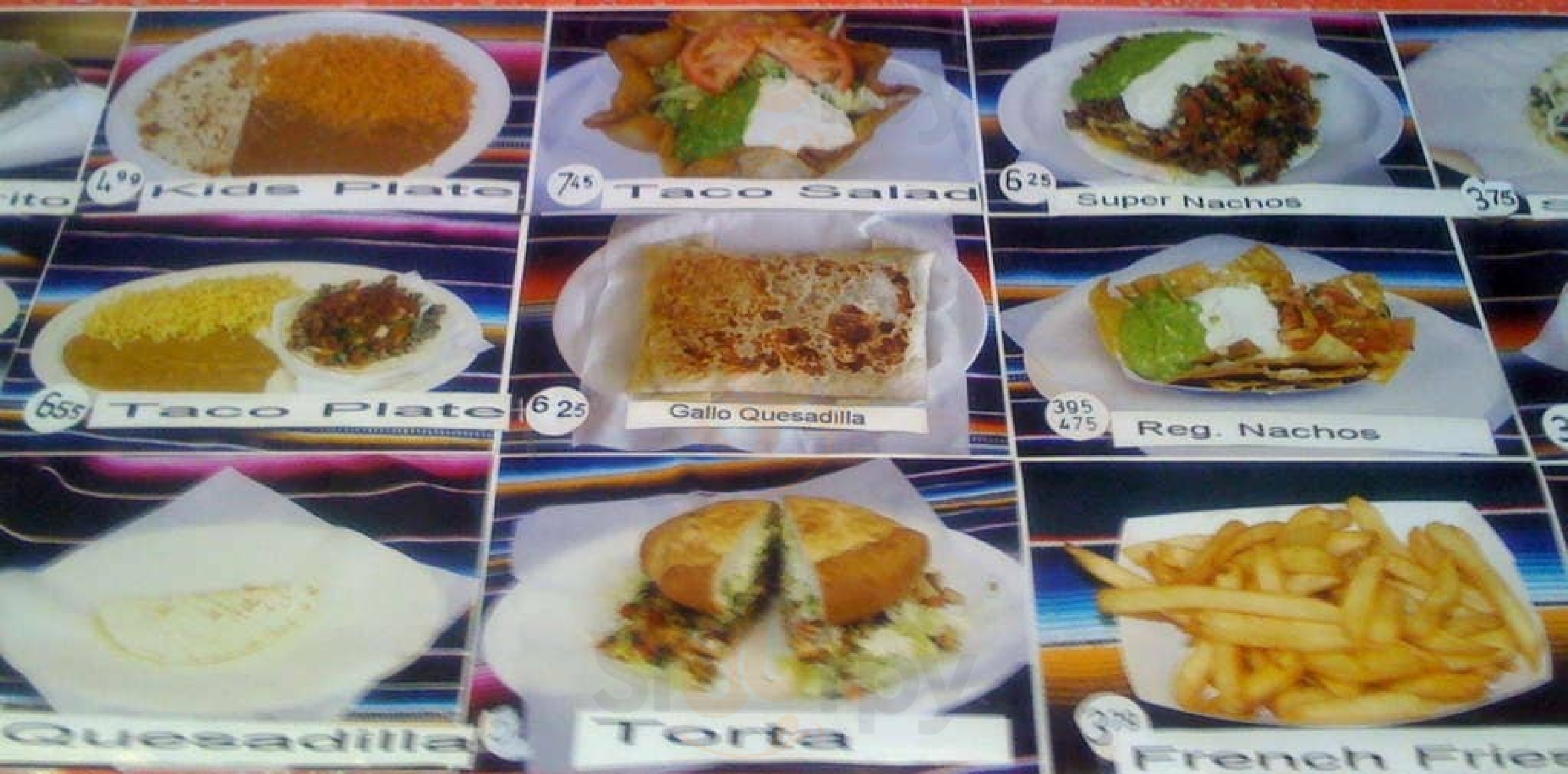 Main Menu - Taqueria Los Gallos