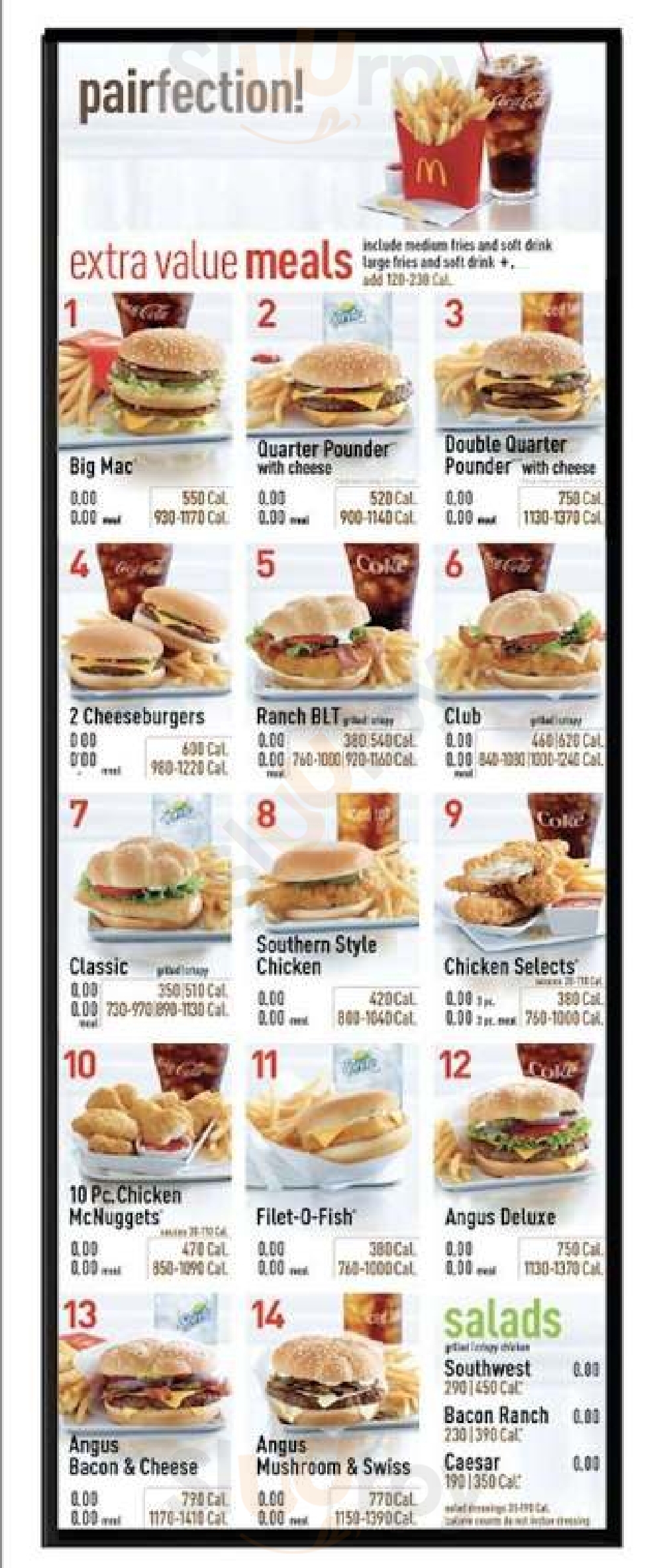 Main Menu - Mcdonald's