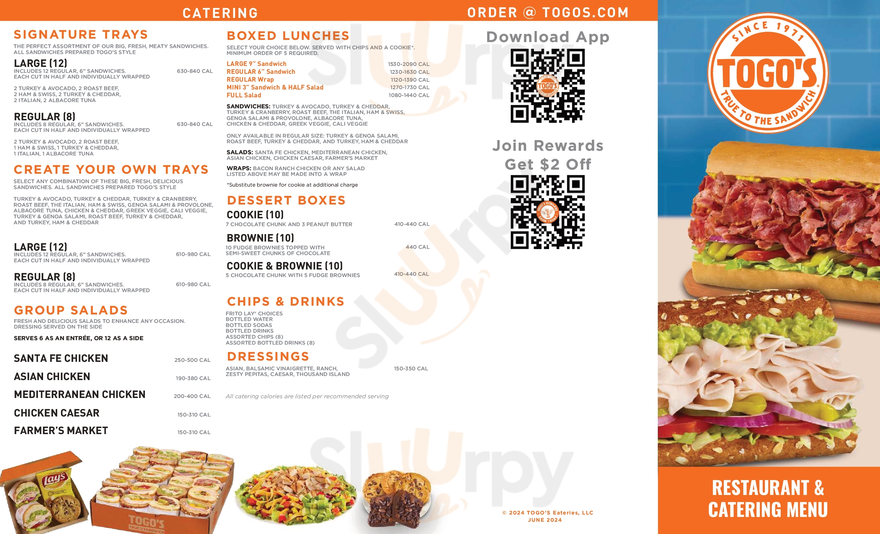 Togo's Visalia Menu - 1