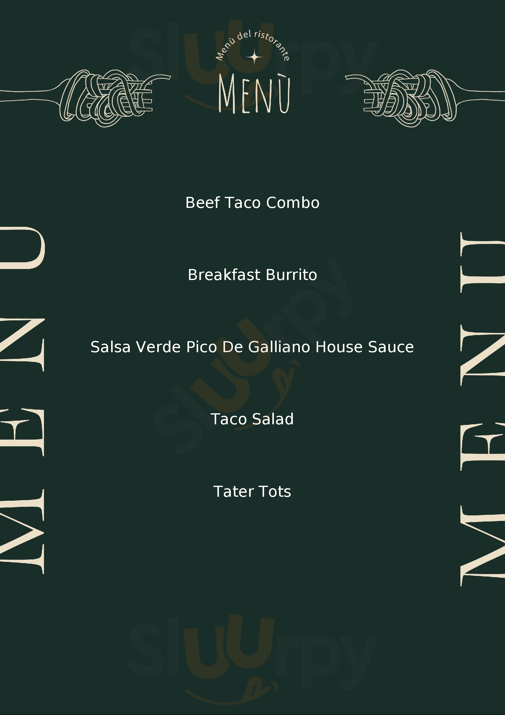 Menu Fuudies - Taco John's