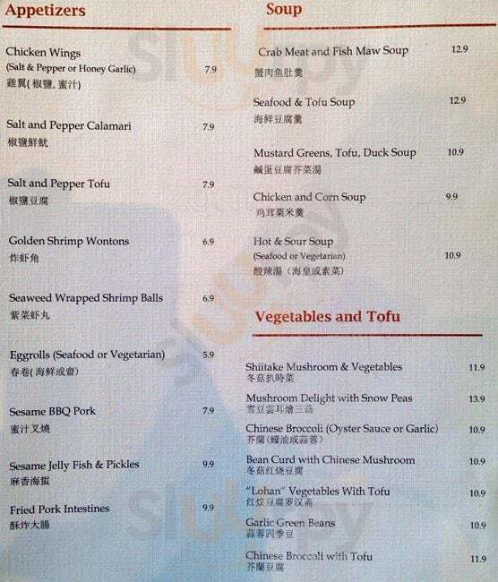 Tea Palace Renton Menu - 1