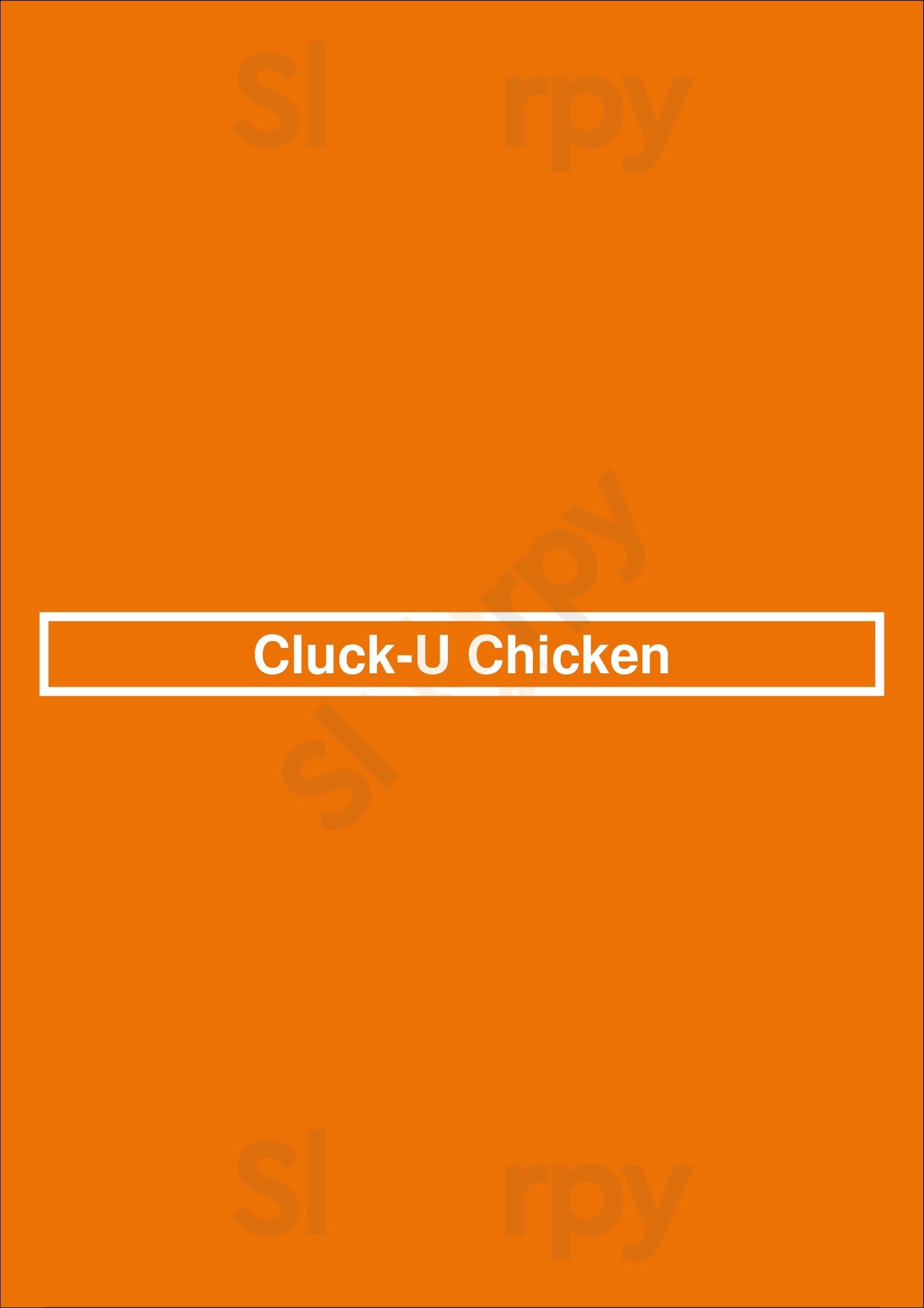 Cluck-u Chicken Hoboken Menu - 1