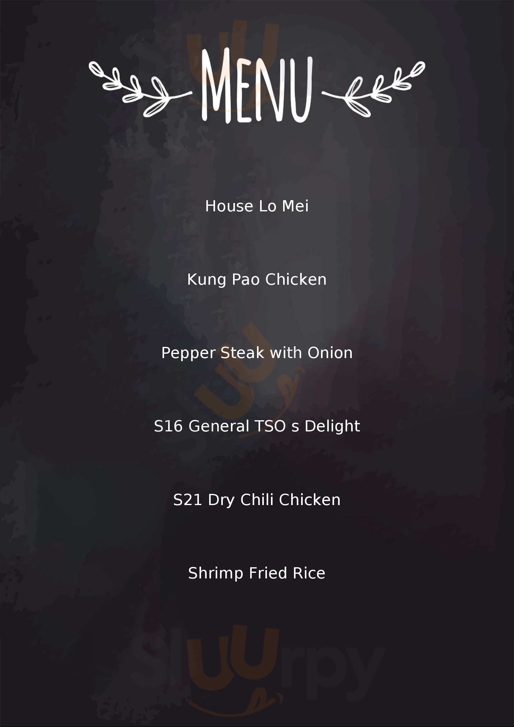 Menu Fuudies - King's Wok