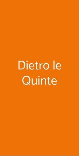 Dietro Le Quinte, Roma